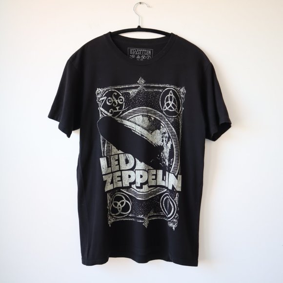 Led Zeppelin Band Black T Shirt, Size Medium - Picture 5 of 9